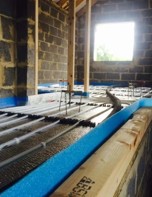 underfloor heating installation