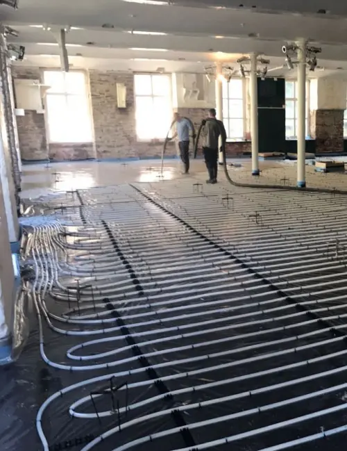 underfloor heating installation